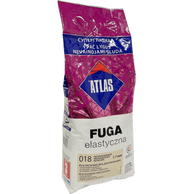 Atlas Fuga 018 Эластичная затирка для швов 1-7 мм, пакет 2 кг, пастельно-бежевая