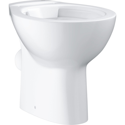 Bau Ceramic 39430000 Унитаз напольный безободковый для бачка скрытого монтажа, глянцевый белый