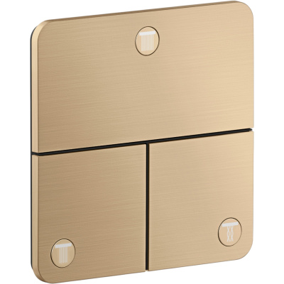 Axor ShowerSelect ID 36781140 Запорный вентиль встраиваемый на 3 выхода, шлифованная бронза