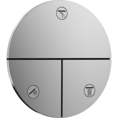 ShowerSelect Comfort S 15558000 Запорный вентиль встраиваемый на 3 выхода, хром