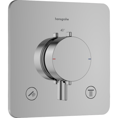 Ecostat Comfort Q 33713000 Термостат встраиваемый на 2 выхода, хром