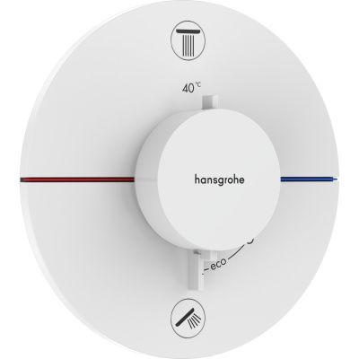 ShowerSelect Comfort S 15554700 Термостат встраиваемый на 2 выхода, матовый белый