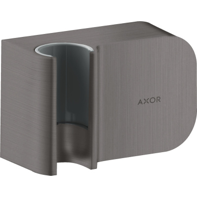 Axor One 45723340 Шланговое подключение с держателем, шлифованный чёрный хром