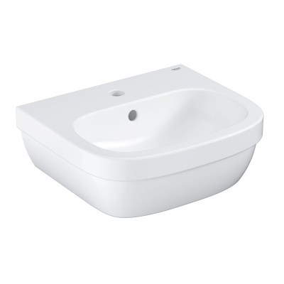 Euro Ceramic 39324000 Мини-раковина подвесная 45*39,6 см, глянцевая белая