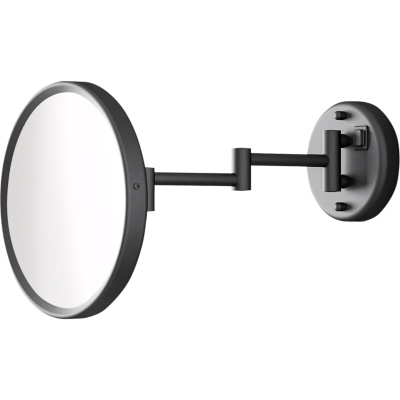 Sarah 2100-14 Косметическое зеркало для бритья с увеличением в 3 раза с LED подсветкой, матовое чёрное