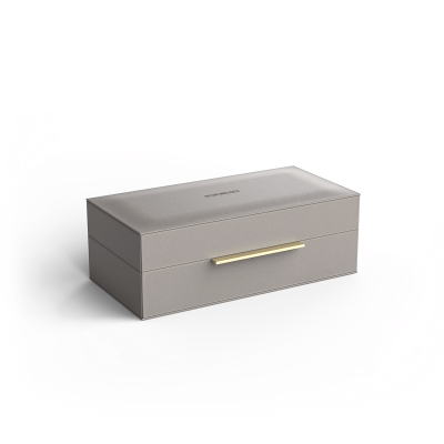 Brownie 0939749 Универсальная коробка BOX S 9,5x27x14 см, Цвет тёмно-серый, искусственная кожа