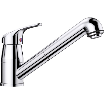 Daras-S 517731 Кухонный смеситель 115 мм 1jet с вытяжным душем, хром