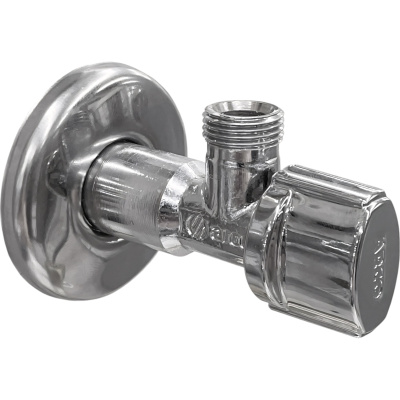 Basic NOV20 А-80 Вентиль угловой 1/2″ Х 3/8″, хром