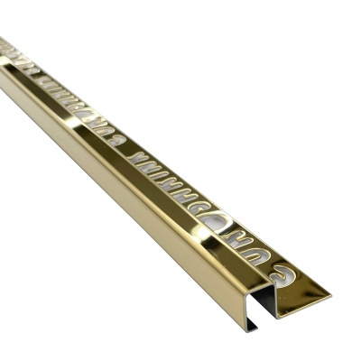 Профиль (212S-OB-12) из нержавеющей стали 2500*10*12 мм, золото