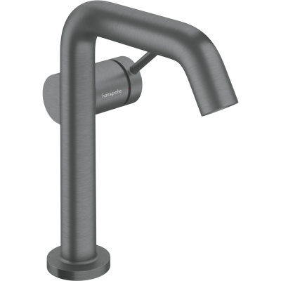 Tecturis S 73340340 Смеситель для раковины 151 мм, со сливным гарнитуром Push-Open, шлифованный чёрный хром