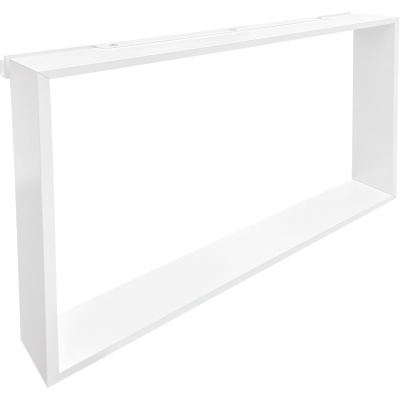 Frame R90AKFPO4070-U Полка подвесная на стекло 700*120*400 мм, с 4 крючками, матовая белая