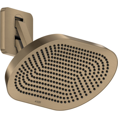 Axor ShowerSphere 39746140 Верхний душ со стены 370*220 мм, шлифованная бронза