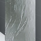 Aurora 1 AURORAN185-2B Стеклянная шторка на ванну 85*150 см, стекло "Aqua", матовый хром