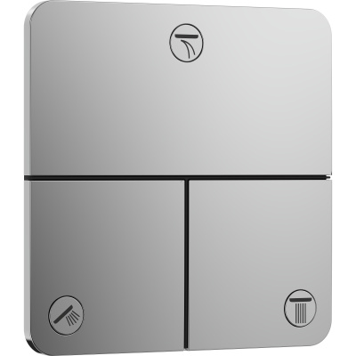 ShowerSelect Comfort Q 15587000 Запорный вентиль встраиваемый на 3 выхода, хром