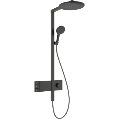 Raindance Alive S 24596340 Душевая система с термостатом, шлифованный чёрный хром