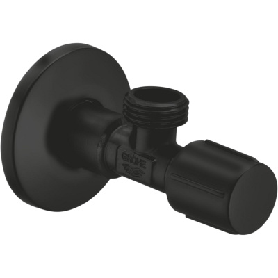 Basic 1023422430 Вентиль угловой 1/2″ Х 1/2″, матовый чёрный