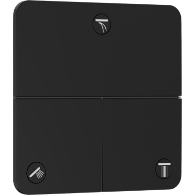 ShowerSelect Comfort Q 15587670 Запорный вентиль встраиваемый на 3 выхода, матовый чёрный