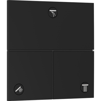 ShowerSelect Comfort E 15573670 Запорный вентиль встраиваемый на 3 выхода, матовый чёрный