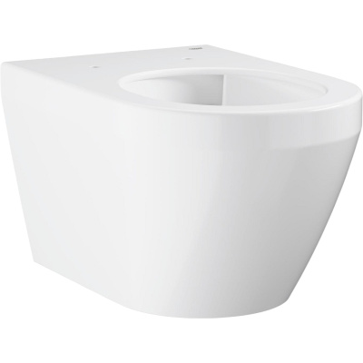 Euro Ceramic 102485SH00 Унитаз подвесной безободковый, глянцевый белый