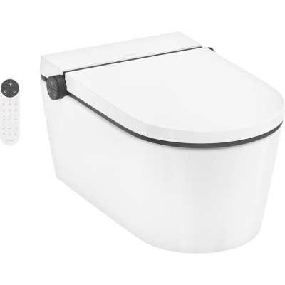 LavaPura Element S 63021450 Унитаз подвесной безободковый с функцией биде, глянцевый белый