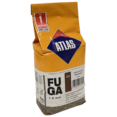 Atlas Fuga 023 Затирка для швов 1-6 мм, пакет 2 кг, коричневый