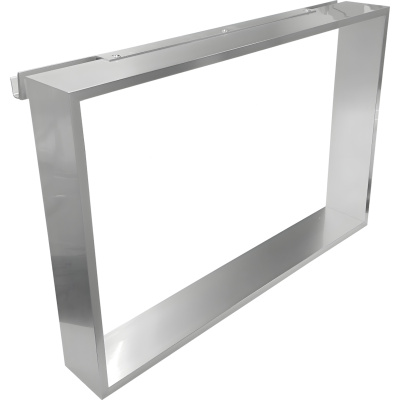 Frame R90AKFPO4070-B Полка подвесная на стекло 700*120*400 мм, с 4 крючками, серебристая