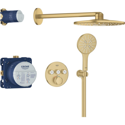 SmartControl 34863GN0 Комплект скрытого монтажа для душа с термостатом, холодный рассвет, матовый