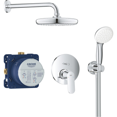 Eurosmart Cosmopolitan 25219001 Комплект скрытого монтажа для душа со смесителем, хром
