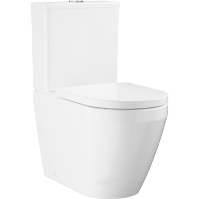 Euro Ceramic 102513SH00 Унитаз напольный с бачком и сиденьем, слив "торнадо", глянцевый белый