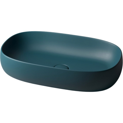 Osno O600IT Раковина накладная 60*35,5 см, (ton) матовый аквамарин