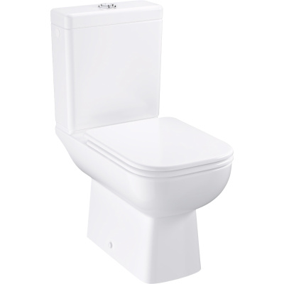 BauEdge Ceramic 39811000 Унитаз напольный безободковый, глянцевый белый