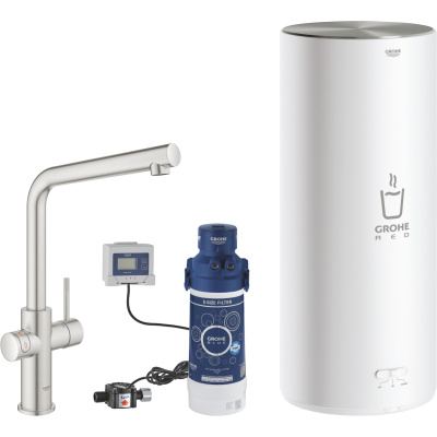Grohe Red Duo 30325DC1 Кухонный смеситель 336 мм с функцией кипячения воды, бойлер размера L, суперсталь