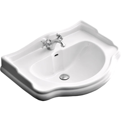 Retro 104701 Раковина подвесная 73*54 см, глянцевая белая