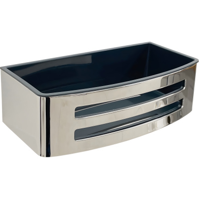 Acc. Bagno R90CESTE0A-H Корзинка прямоугольная 220*110*70 мм с чёрным контейнером, хром