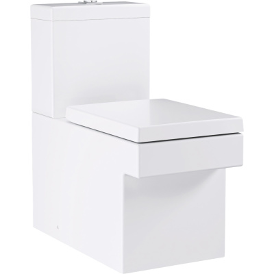 Cube Ceramic 3948400H Унитаз напольный безободковый, глянцевый белый