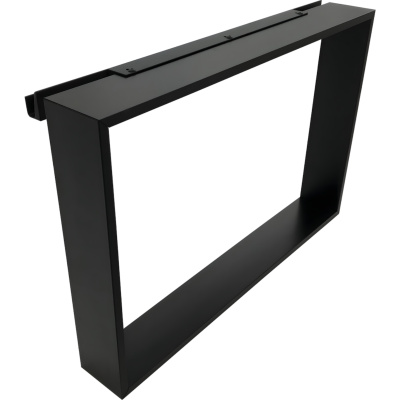 Frame R90AKFPO4070-H Полка подвесная на стекло 700*120*400 мм, с 4 крючками, матовая чёрная