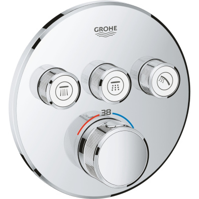 SmartControl 29121000 Термостат встраиваемый на 3 выхода, хром
