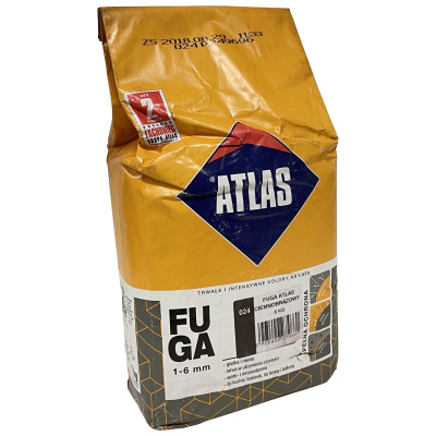 Atlas Fuga 024 Затирка для швов 1-6 мм, пакет 5 кг, тёмно-коричневый