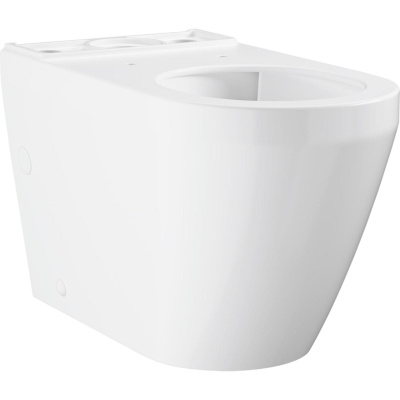 Euro Ceramic 102489SH00 Унитаз напольный безободковый, глянцевый белый