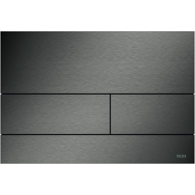 TECEsquare II 9240836 Панель смыва, шлифованный чёрный хром PVD