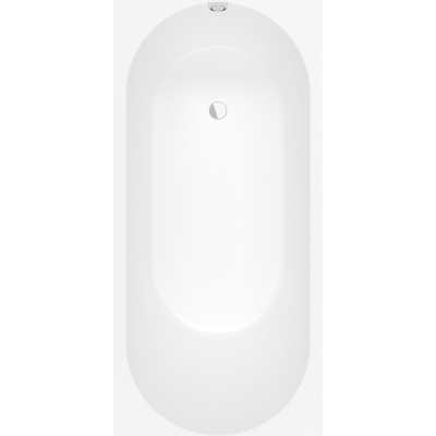 Oberon 2.0 UBQ181OBR2DV-01 Ванна квариловая встраиваемая 180*80 см, глянцевая белая
