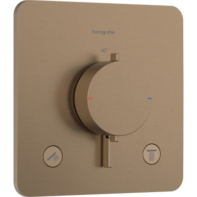 Ecostat Comfort Q 33713140 Термостат встраиваемый на 2 выхода, шлифованная бронза
