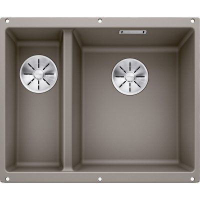 Subline 340/160-U RH 523565 Мойка двойная встраиваемая под столешницу 55,5*46 см, серо-бежевая