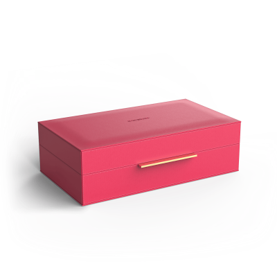Brownie 0939897 Универсальная коробка BOX L 9,5x30x18 см,  Цвет пурпурный, искусственная кожа