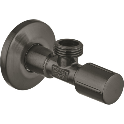 Basic 22041AL0 Вентиль угловой 1/2″ Х 1/2″, тёмный графит, матовый