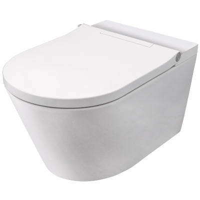 Acro Compact 100278528 Унитаз подвесной безободковый с функцией биде, глянцевый белый