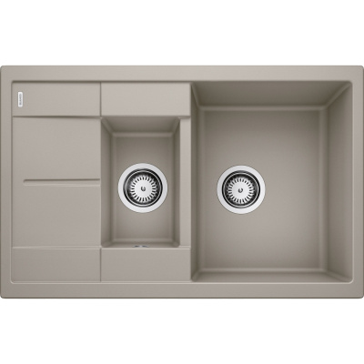 Metra 6S compact 517353 Мойка двойная встраиваемая сверху 78*50 см, серо-бежевая