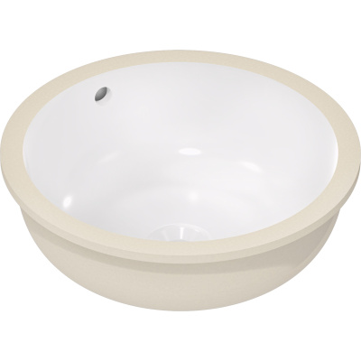 Xuniva S 60151450 Раковина встраиваемая под столешницу ø 40 см, глянцевая белая