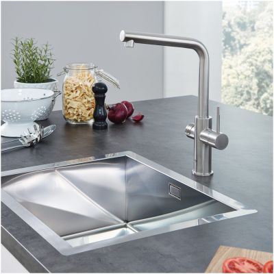 Grohe Red Duo 30325DC1 Кухонный смеситель 336 мм с функцией кипячения воды, бойлер размера L, суперсталь