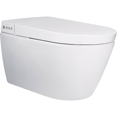 I-comfort 100367608 Комплект: Унитаз подвесной безободковый с функцией биде, с инсталляцией и клавишей смыва белый/хром